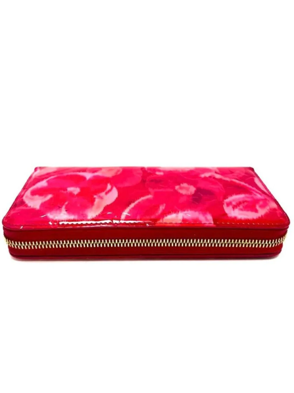 Louis Vuitton Vernis Ikat Flower Zippy Wallet Rose